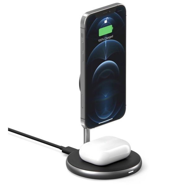 Bộ sạc không dây Magsafe HyperJuice Magnetic 2in1 wireless charging stand iPhone 13/12 series & airpods