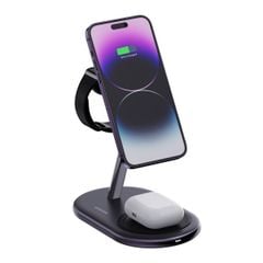 Đế sạc Innostyle Magstation 3in1 for iPhone,Apple watch,Airpods - IMWC311