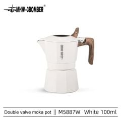 Double valve moka pot ( M5887W M5886B M5889W M5888B )