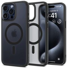 Ốp lưng iphone 15 Series Spigen Crystal Hybrid Magfit Frost Black – ACS06581