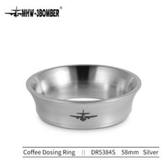 Stainless Steel Coffee Dosing Ring 58mm Matte Silver ( DR5384S DR5385S DR5472S )