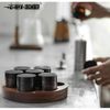 Storage Canister Set 7 glass + walnut tray ( WP5599 )