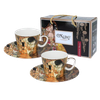 Set 2 ly và đĩa sứ Carmani Mug Camio - 100ml ( 532 )