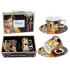 Set 2 ly và đĩa sứ Carmani Mug Camio - 100ml ( 532 )