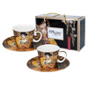 Set 2 ly và đĩa sứ Carmani Mug Camio - 100ml ( 532 )