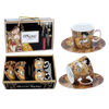 Set 2 ly và đĩa sứ Carmani Mug Camio - 100ml ( 532 )