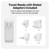 Sạc Đa Năng Hyperjuice 100w Usb-C Gan Travel Charger Nhiệt Mát 22% (Gồm Bộ Chuyển Đổi Uk/Eu/Au Và C8 Adapter Nối Dài) – (HJ1002(BK/WH)WWGL)