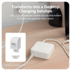 Sạc Đa Năng Hyperjuice 100w Usb-C Gan Travel Charger Nhiệt Mát 22% (Gồm Bộ Chuyển Đổi Uk/Eu/Au Và C8 Adapter Nối Dài) – (HJ1002(BK/WH)WWGL)