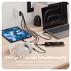 Sạc Đa Năng Hyperjuice 100w Usb-C Gan Travel Charger Nhiệt Mát 22% (Gồm Bộ Chuyển Đổi Uk/Eu/Au Và C8 Adapter Nối Dài) – (HJ1002(BK/WH)WWGL)