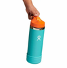 Bình giữ nhiệt Hydro Flask Kids Wide Mouth Straw Cap And Boot 18 OZ W18CSW