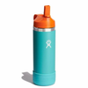 Bình giữ nhiệt Hydro Flask Kids Wide Mouth Straw Cap And Boot 18 OZ W18CSW