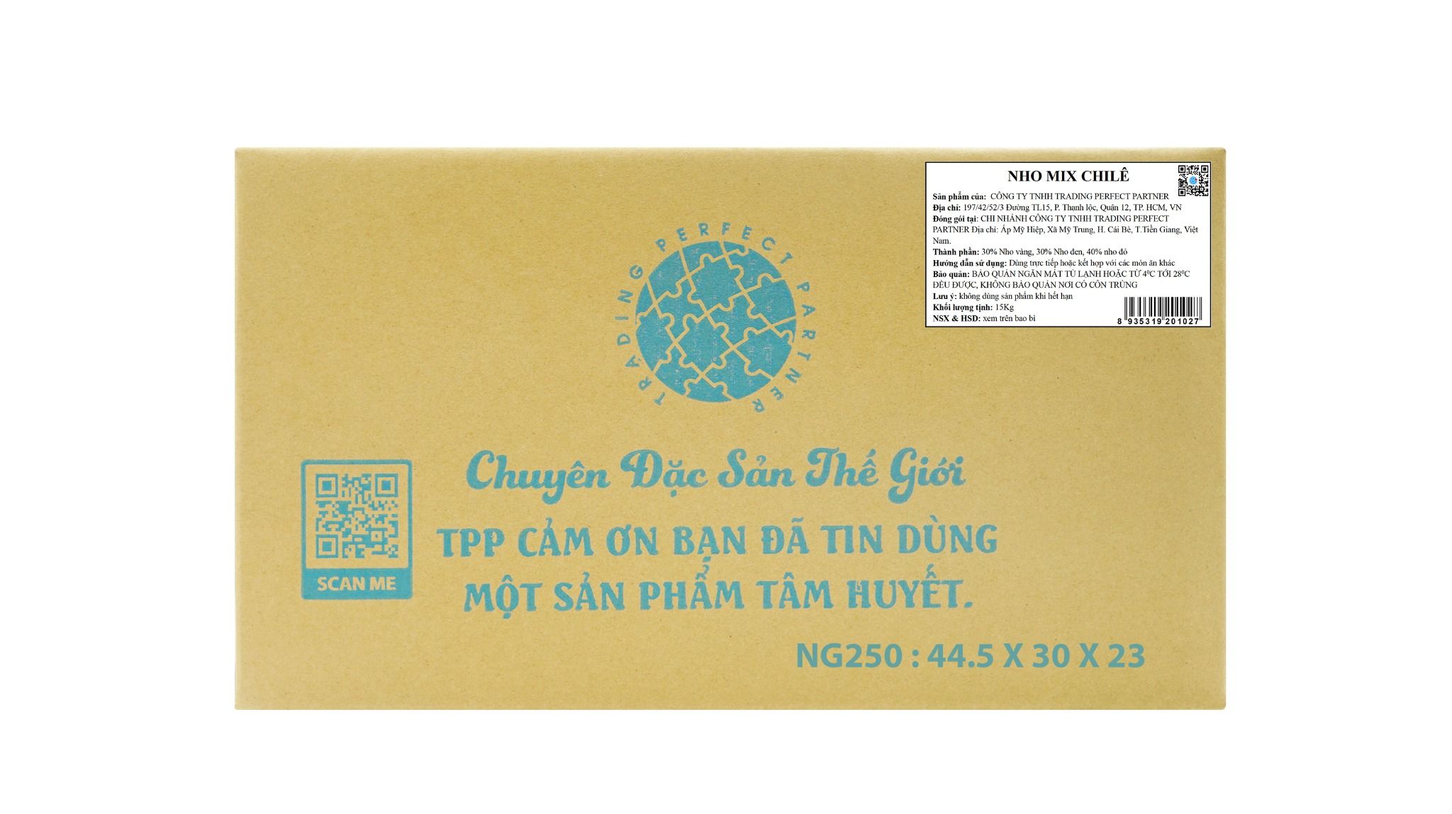  Nho Khô Mix Mỹ Giá Sỉ Thùng 15kg 