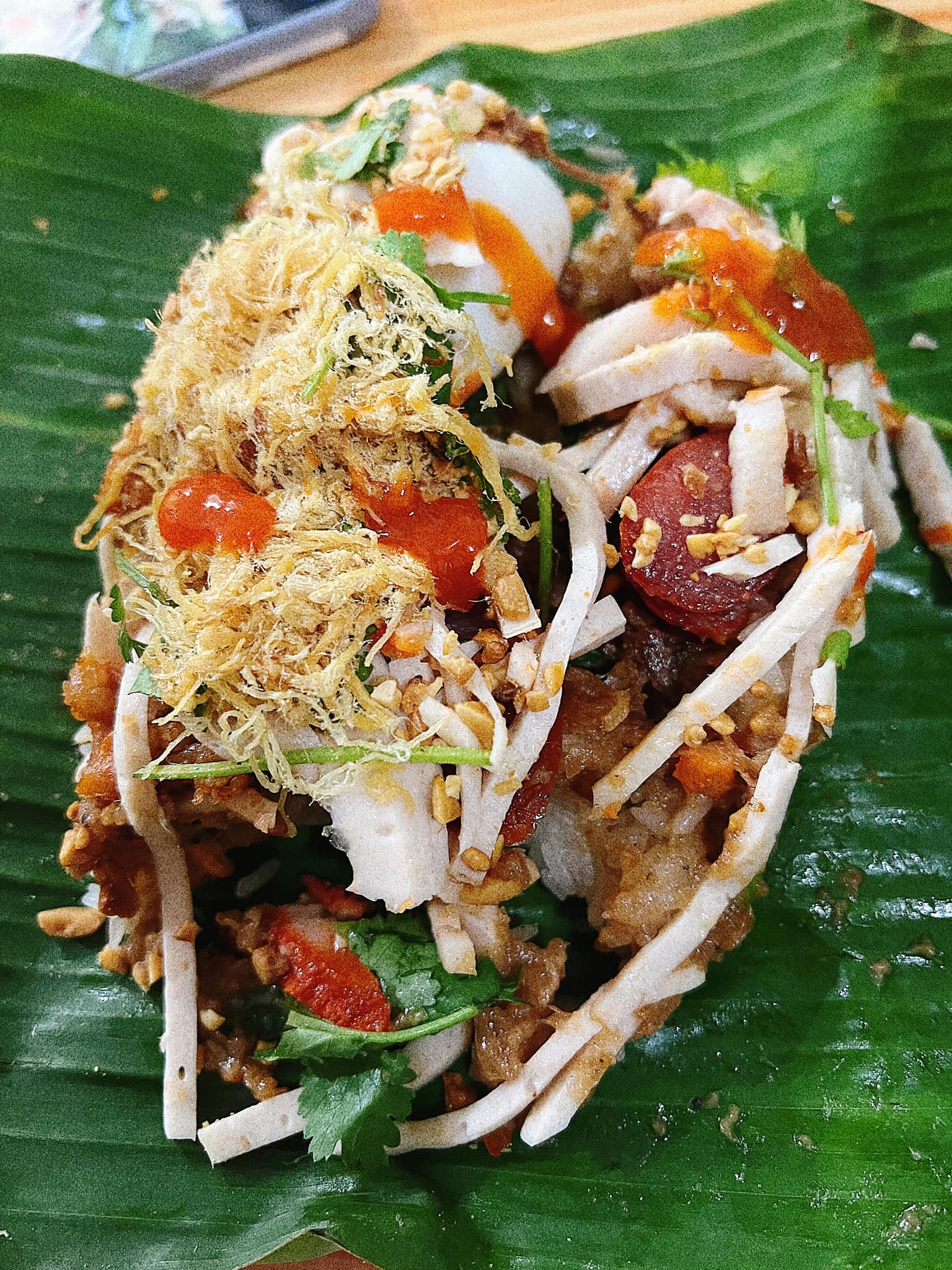 Xôi mặn lá chuối miền quê – Ăn vặt Zupy
