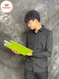  Đồng Phục Công Sở Sơmi Trơn Màu Đen 