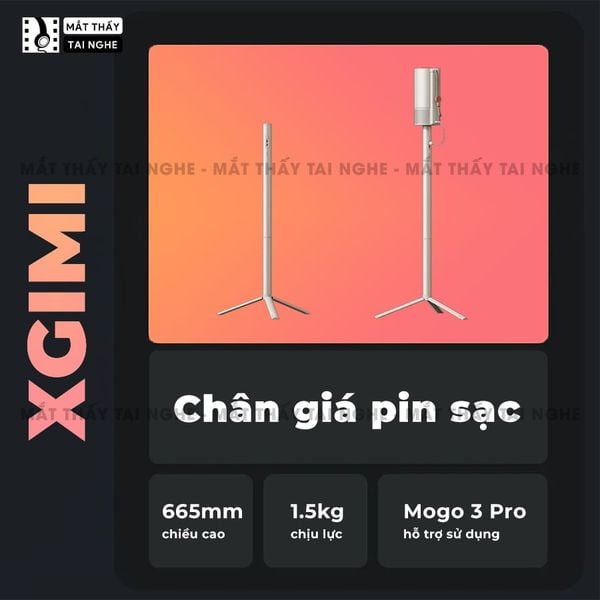 Chân giá pin sạc Xgimi - Chính hãng Xgimi, thiết kế cho Mogo 3 Pro, tích hợp pin 20.000mAh, chất liệu cao cấp, trụ đỡ chắc chắn
