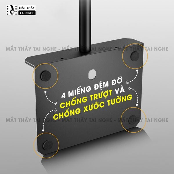 Chân gài đầu giường và để bàn - Chân giá đỡ hỗ trợ nhiều loại máy chiếu khác nhau, điều chỉnh xoay 360 độ dễ dàng, điều chỉnh độ cao 24-40 cm, chất liệu thép Carbon cao cấp chịu lực lên đến 5kg