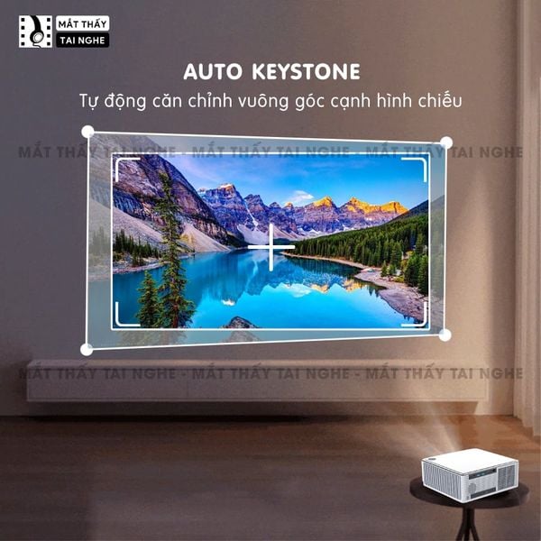 Xview Xcine4 Pro2 - Máy chiếu mini tích hợp Android TV, độ sáng lên đến 900 ansi lumens, phân giải thực chuẩn Full HD 1080p, sử dụng công nghệ quang học mới nhất hạn chế 98% mờ viền, hỗ trợ Auto focus và Autokeystone