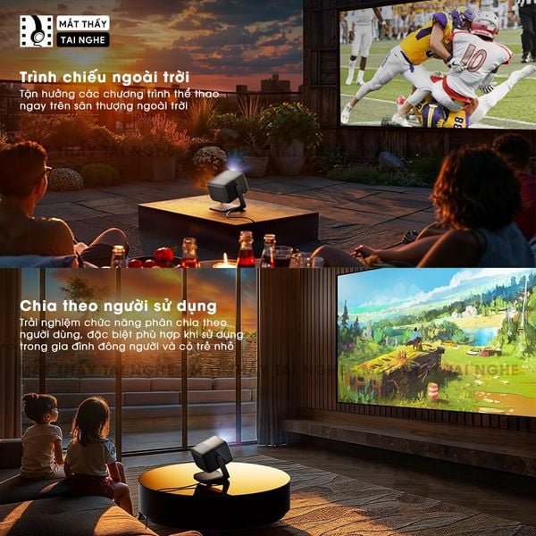 JMGO N1s Ultra Quốc tế - Máy chiếu thông minh tích hợp Google TV và hỗ trợ Netflix chính chủ, độ phân giải 4K UHD 3840x2160p, độ sáng 3.000 Ansi lumens