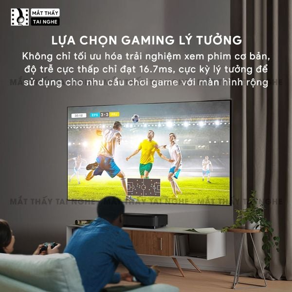 Epson EH-LS800 - Máy chiếu siêu gần 4K thông minh tích hợp Android TV, độ phân giải chuẩn 4K UHD 3840x2160p, độ sáng 4.000 ansi, tương phản siêu cao 2.500.000:1