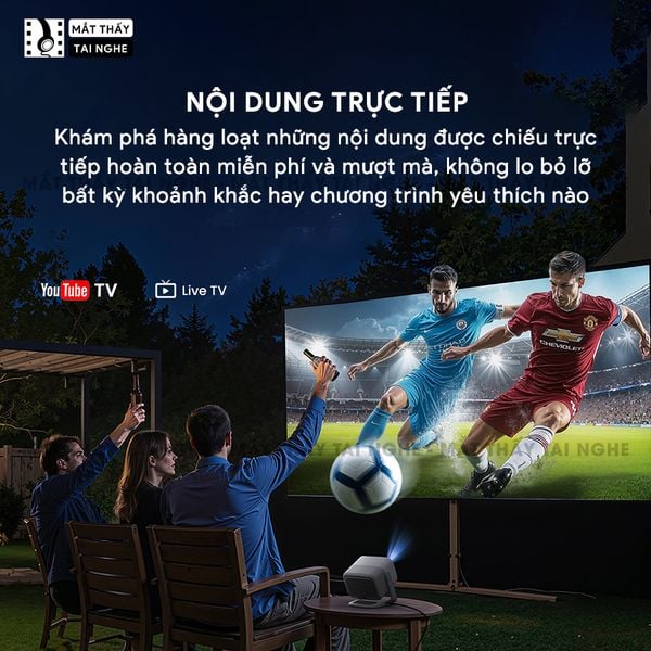 JMGO N1s 4K - Máy chiếu thông minh tích hợp Google TV và hỗ trợ Netflix chính chủ, độ phân giải 4K UHD 3840x2160p, độ sáng 1.100 ISO lumens