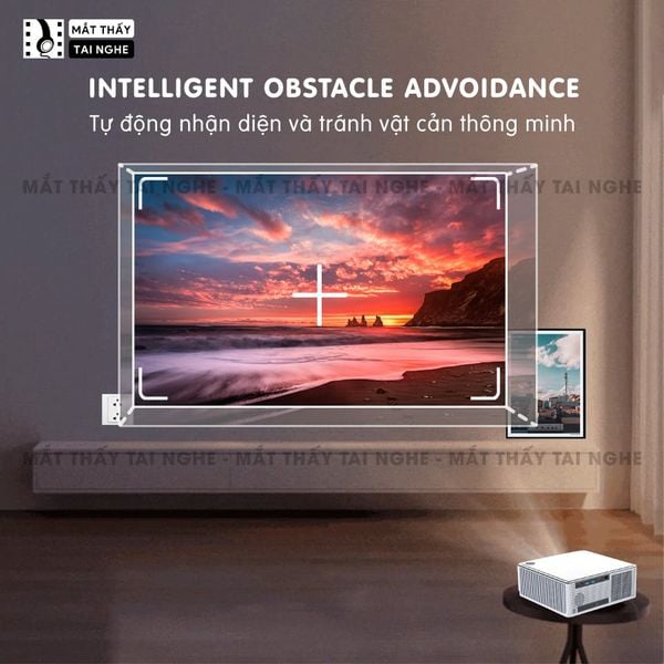 Xview Xcine4 Pro2 - Máy chiếu mini tích hợp Android TV, độ sáng lên đến 900 ansi lumens, phân giải thực chuẩn Full HD 1080p, sử dụng công nghệ quang học mới nhất hạn chế 98% mờ viền, hỗ trợ Auto focus và Autokeystone