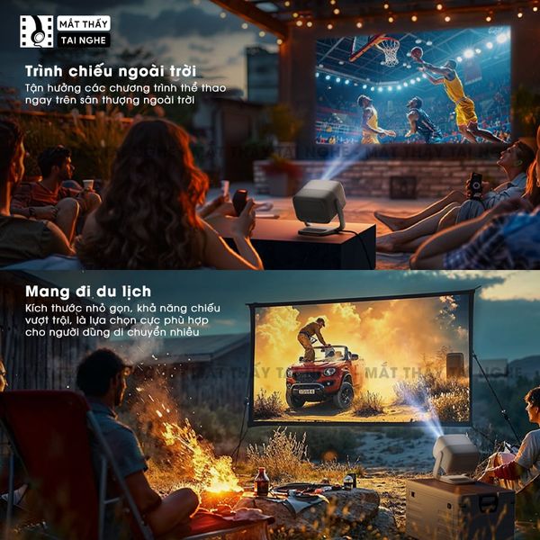 JMGO N1s Quốc tế - Máy chiếu thông minh tích hợp Google TV và hỗ trợ Netflix chính chủ, độ phân giải Full HD 1920x1080p, độ sáng 900 ansi lumens