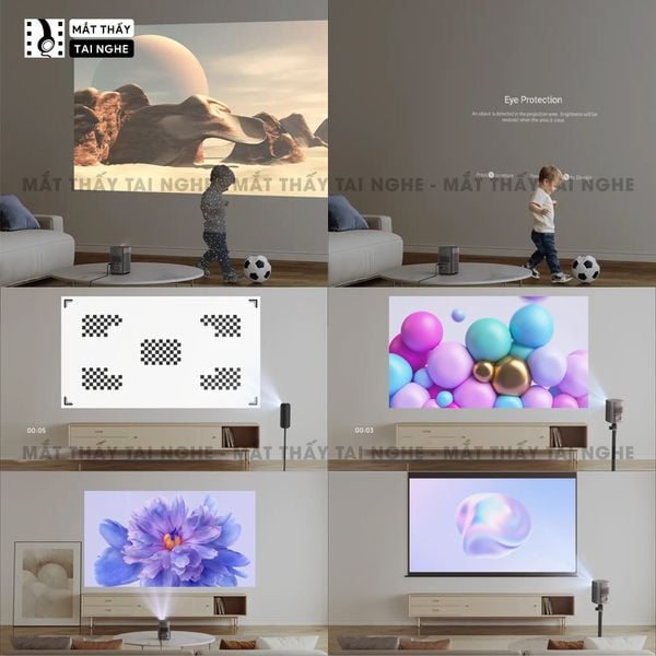 Xgimi Mogo 2 Plus - Máy chiếu thông minh tích hợp Google TV quốc tế, sử dụng công nghệ DLP, độ sáng 400 ISO lumens, độ phân giải chuẩn Full HD cho hình ảnh và màu sắc cực đẹp
