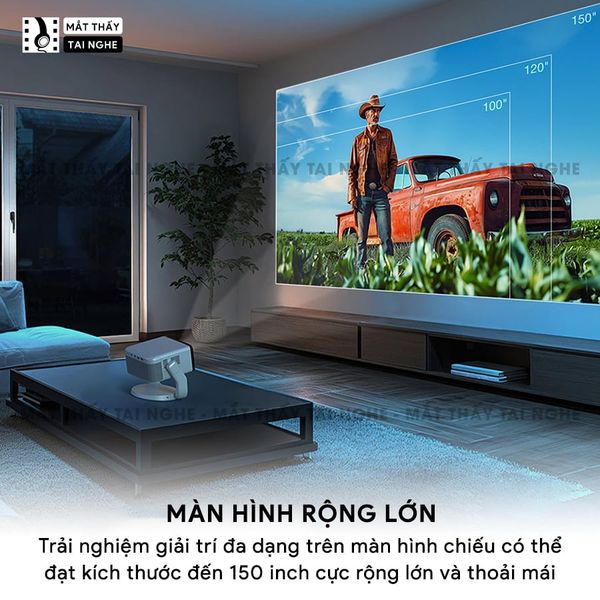 Epson EF-22 - Máy chiếu Laser mini thông minh tích hợp Google, sử dụng công nghệ 3LCD độc quyền, độ sáng 1000 ISO lumens, độ phân giải chuẩn Full HD, tương phản 5.000.000:1 cho hình ảnh và màu sắc cực đẹp