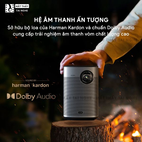 Xgimi Halo+ New - Máy chiếu thông minh tích hợp Google TV, sử dụng công nghệ DLP, độ sáng 700 ISO lumens, độ phân giải chuẩn Full HD cho hình ảnh và màu sắc cực đẹp