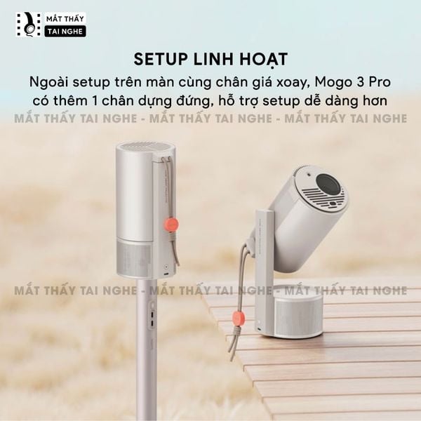 Xgimi Mogo 3 Pro - Máy chiếu thông minh tích hợp Google TV quốc tế, sử dụng công nghệ DLP, độ sáng 450 ISO lumens, độ phân giải chuẩn Full HD cho hình ảnh và màu sắc cực đẹp