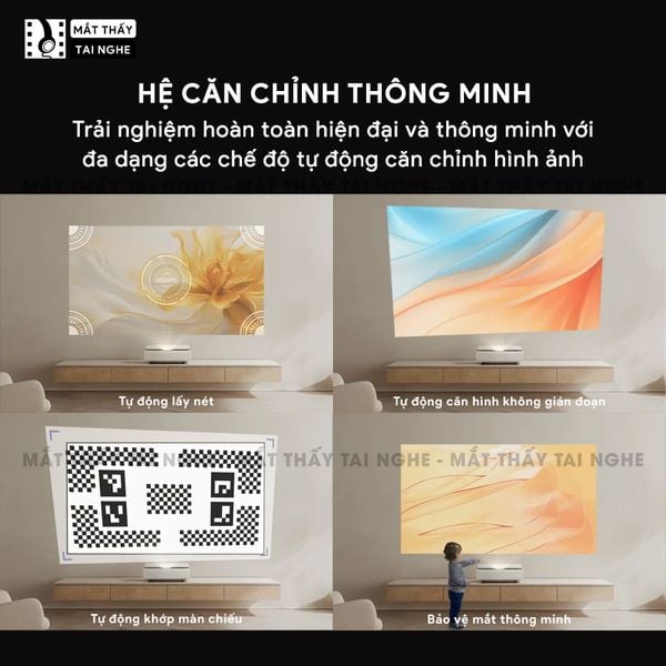 Xgimi Aura 2 - Máy chiếu siêu gần 4K thông minh tích hợp Android TV 11, sử dụng công nghệ Dual Light 2.0, đạt chứng nhận IMAX Enhanced, độ phân giải chuẩn 4K UHD, độ sáng 2300 ISO Lumens, loa Harman Kardon và Dolby Vision