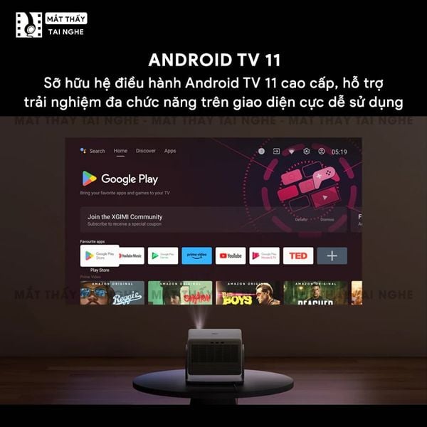 Xgimi Horizon S Max - Máy chiếu 4K thông minh tích hợp Android TV 11, sử dụng công nghệ Dual Light 2.0, đạt chứng nhận IMAX Enhanced, độ phân giải chuẩn 4K UHD, độ sáng 3100 ISO Lumens, tương phản siêu cao 100000:1, loa Harman Kardon và Dolby Vision