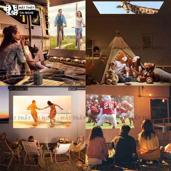 Xgimi Mogo 2 Plus - Máy chiếu thông minh tích hợp Google TV quốc tế, sử dụng công nghệ DLP, độ sáng 400 ISO lumens, độ phân giải chuẩn Full HD cho hình ảnh và màu sắc cực đẹp