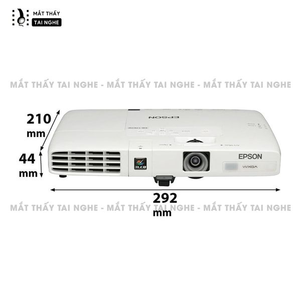 Epson EB-1761w - 99% -  Máy chiếu 3LCD mỏng nhẹ nhất thế giới, độ phân giải WXGA 1280 x 800, tương phản 2000:1, auto keystone tự động cân chỉnh hình ảnh theo chiều dọc, tích hợp khởi động 7 giây và tắt máy nhanh Quick start & Instand off
