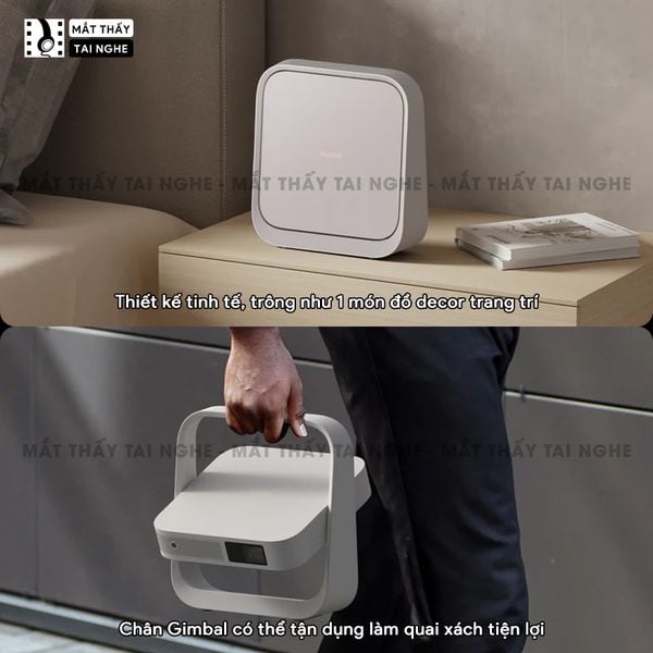 Xgimi Elifn Flip - Máy chiếu thông minh tích hợp Xgimi OS, sử dụng công nghệ DLP, độ sáng 400 ISO lumens, độ phân giải chuẩn Full HD cho hình ảnh và màu sắc cực đẹp