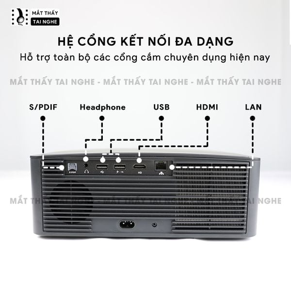 Xview XF200 Ultra - Máy chiếu LED LCD sáng nhất hiện nay, độ sáng lên đến 1.800 ansi, phân giải thực chuẩn Full HD 1080p, hỗ trợ hệ điều hành Android TV mượt mà và chân giá truyền động điện tử thông minh