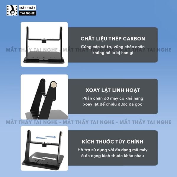 Xview Gimbal  - Chân giá gimbal máy chiếu để bàn xoay 360 độ linh hoạt, chất liệu thép Carbon cao cấp, chịu lực lên tới 8kg