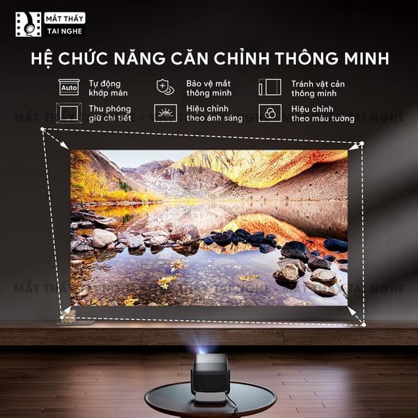 JMGO N1s Ultra Quốc tế - Máy chiếu thông minh tích hợp Google TV và hỗ trợ Netflix chính chủ, độ phân giải 4K UHD 3840x2160p, độ sáng 3.000 Ansi lumens