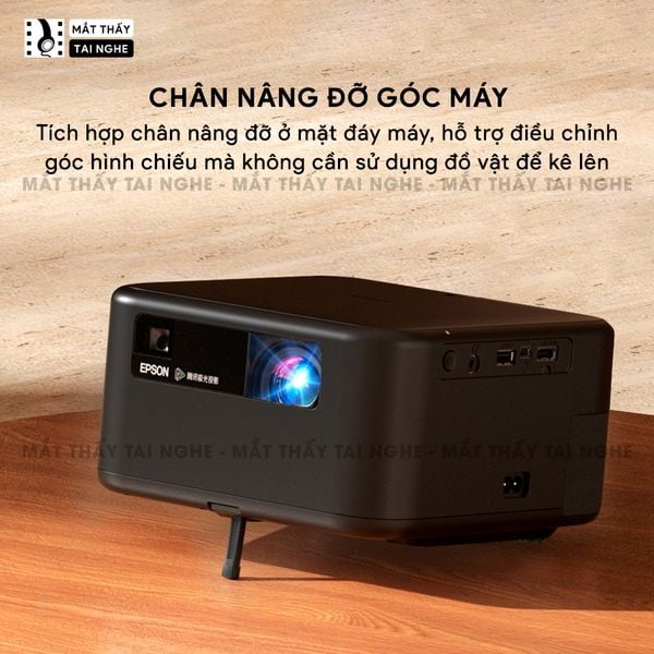 Epson EF-15 - Máy chiếu Laser mini thông minh tích hợp Android TV 11.0, sử dụng công nghệ 3LCD độc quyền, độ sáng 1000 ISO lumens, độ phân giải chuẩn Full HD, tương phản 2.500.000:1 cho hình ảnh và màu sắc cực đẹp