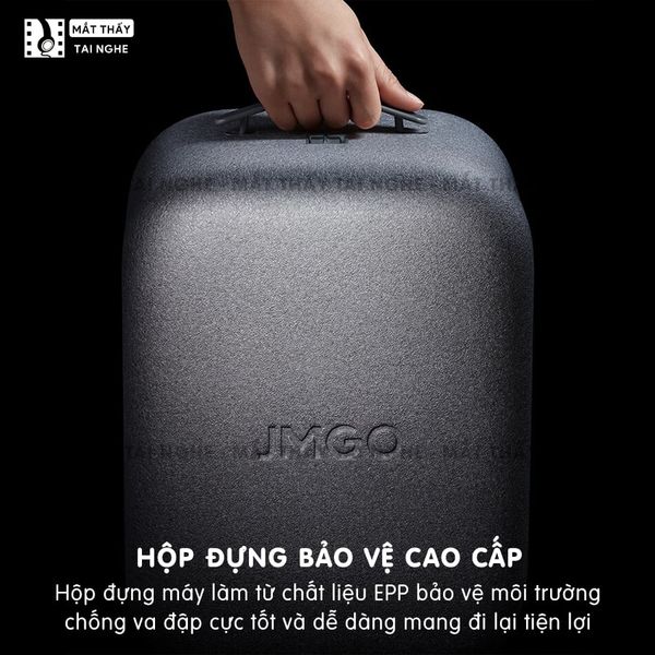 JMGO N1s Pro - Máy chiếu thông minh Laser thế hệ mới nhất, tích hợp hệ điều hành Android, độ phân giải chuẩn 4K UHD 3840x2160p , độ sáng 3.200 Ansi lumens, chip xử lý MT9 thế hệ mới siêu mạnh và loa tích hợp Dynaudio