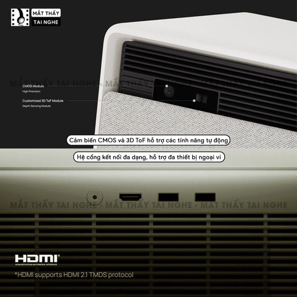 Xgimi Horizon S Max - Máy chiếu 4K thông minh tích hợp Android TV 11, sử dụng công nghệ Dual Light 2.0, đạt chứng nhận IMAX Enhanced, độ phân giải chuẩn 4K UHD, độ sáng 3100 ISO Lumens, tương phản siêu cao 100000:1, loa Harman Kardon và Dolby Vision