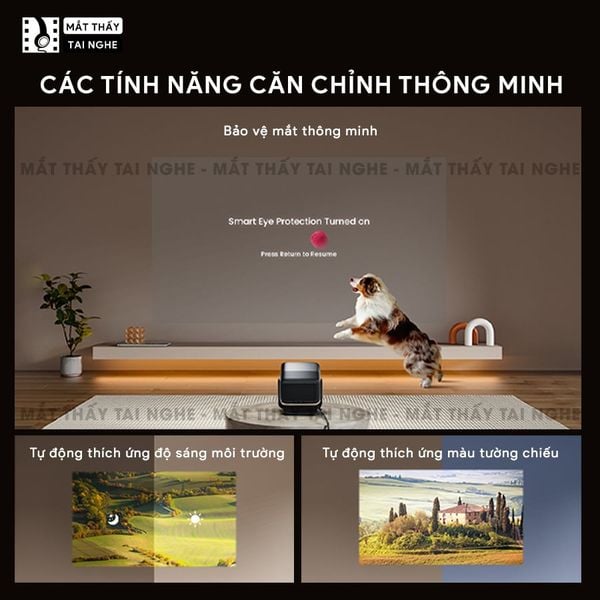 JMGO N1s Ultra Quốc tế - Máy chiếu thông minh tích hợp Google TV và hỗ trợ Netflix chính chủ, độ phân giải 4K UHD 3840x2160p, độ sáng 3.000 Ansi lumens