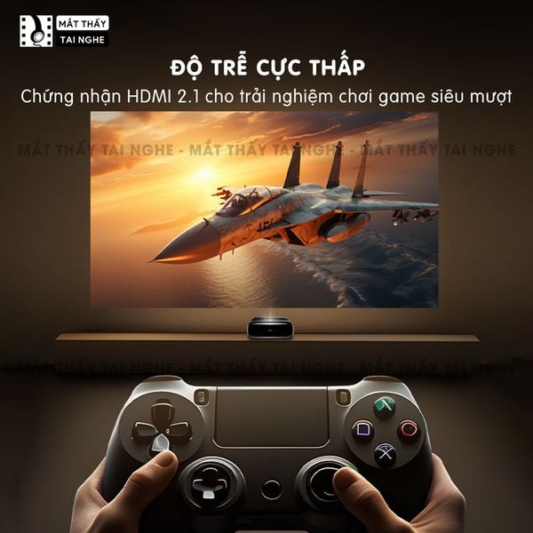 JMGO O2 Ultra 4K - Máy chiếu siêu gần thông minh tích hợp Hệ điều hành, độ phân giải 4K UHD 3840x2160p , độ sáng 4500 Ansi lumens, chip xử lý Mediatek 9679 siêu mạnh