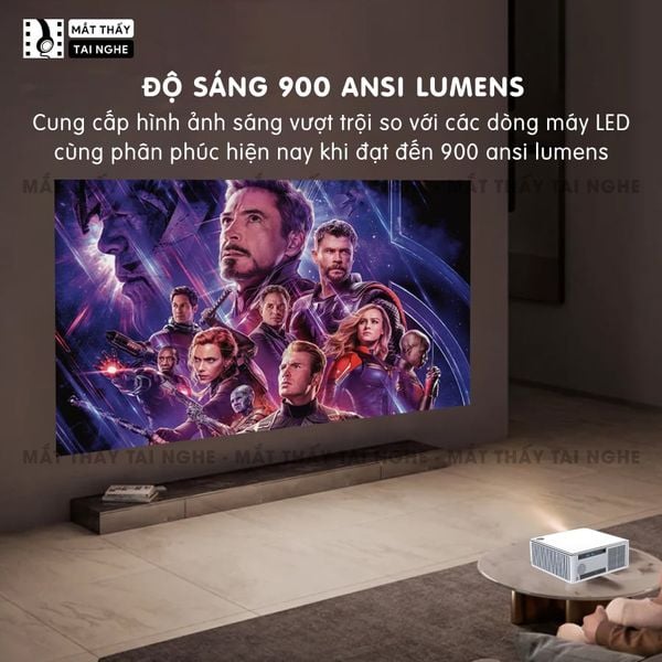 Xview Xcine4 Pro2 - Máy chiếu mini tích hợp Android TV, độ sáng lên đến 900 ansi lumens, phân giải thực chuẩn Full HD 1080p, sử dụng công nghệ quang học mới nhất hạn chế 98% mờ viền, hỗ trợ Auto focus và Autokeystone