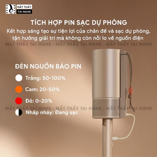 Chân giá pin sạc Xgimi - Chính hãng Xgimi, thiết kế cho Mogo 3 Pro, tích hợp pin 20.000mAh, chất liệu cao cấp, trụ đỡ chắc chắn
