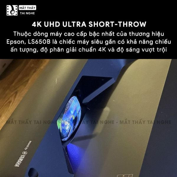 Epson EH-LS650 - Máy chiếu siêu gần 4K thông minh tích hợp Android TV, độ phân giải chuẩn 4K UHD 3840x2160p, độ sáng 3.600 lumen, tương phản siêu cao 2.500.000:1
