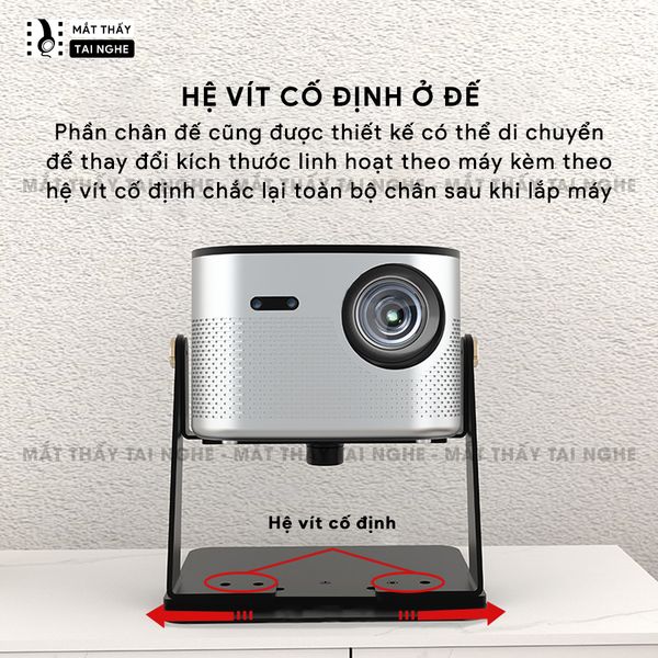 Xview Gimbal  - Chân giá gimbal máy chiếu để bàn xoay 360 độ linh hoạt, chất liệu thép Carbon cao cấp, chịu lực lên tới 8kg