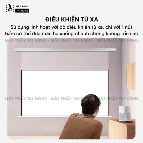Màn chiếu treo Photon - Màn chiếu bay trong suốt từ vật liệu PET cao cấp, cho hình ảnh sắc nét, chuyên dụng cho máy chiếu Laser 3 màu, hỗ trợ 2 kích thước
