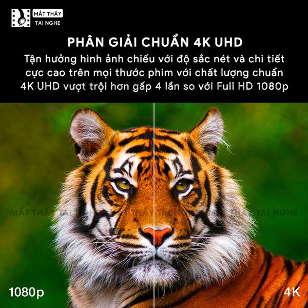 Epson EH-LS650 - Máy chiếu siêu gần 4K thông minh tích hợp Android TV, độ phân giải chuẩn 4K UHD 3840x2160p, độ sáng 3.600 lumen, tương phản siêu cao 2.500.000:1