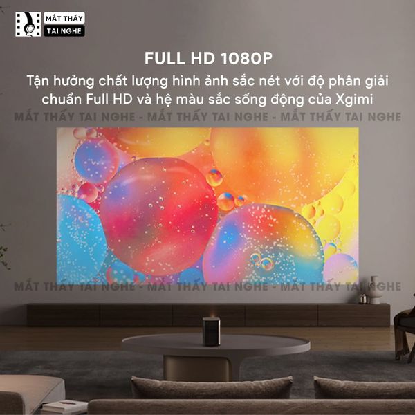 Xgimi Halo+ New - Máy chiếu thông minh tích hợp Google TV, sử dụng công nghệ DLP, độ sáng 700 ISO lumens, độ phân giải chuẩn Full HD cho hình ảnh và màu sắc cực đẹp